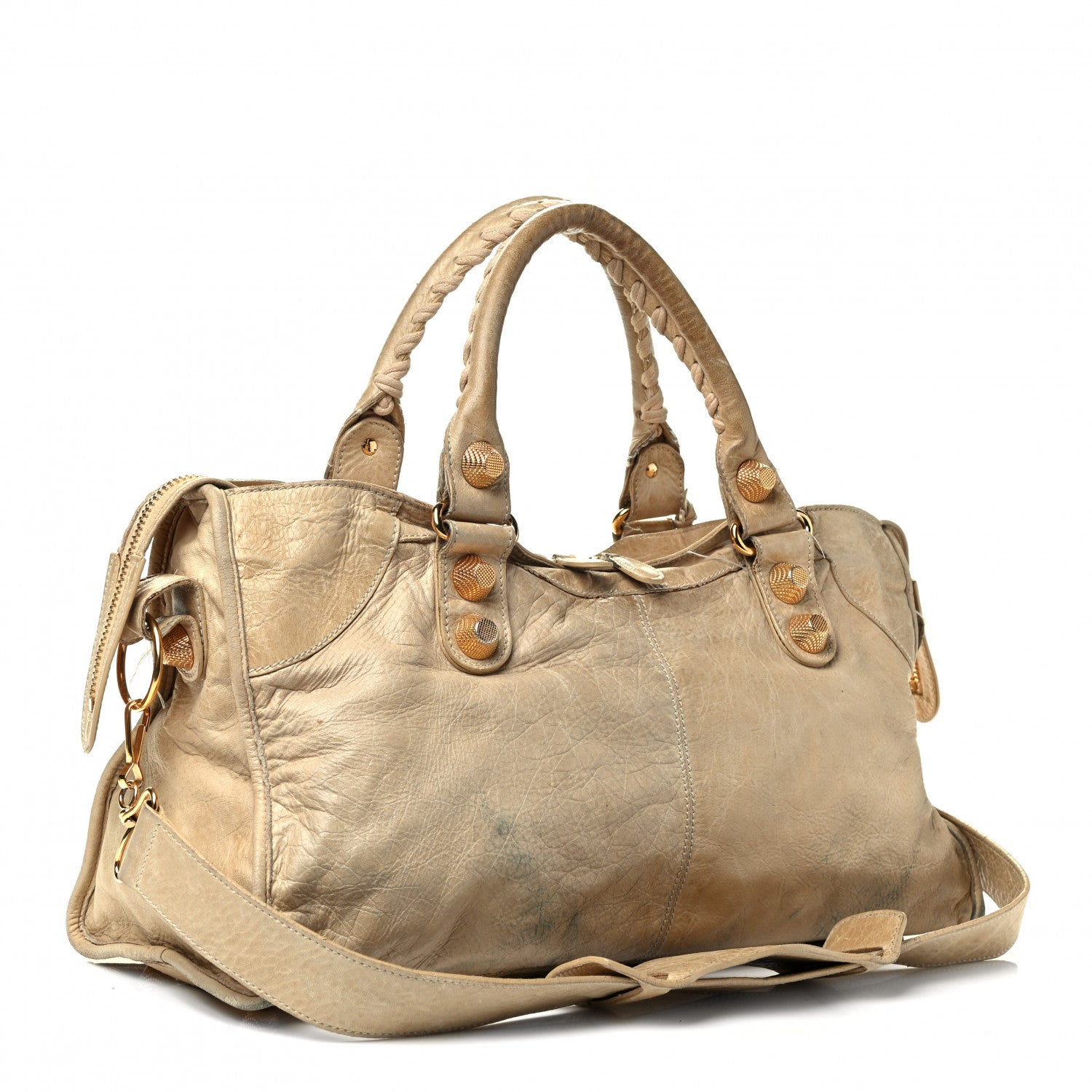 Balenciaga Goatskin Giant 21 Gold Hardware Part Time Natural 2 of 7