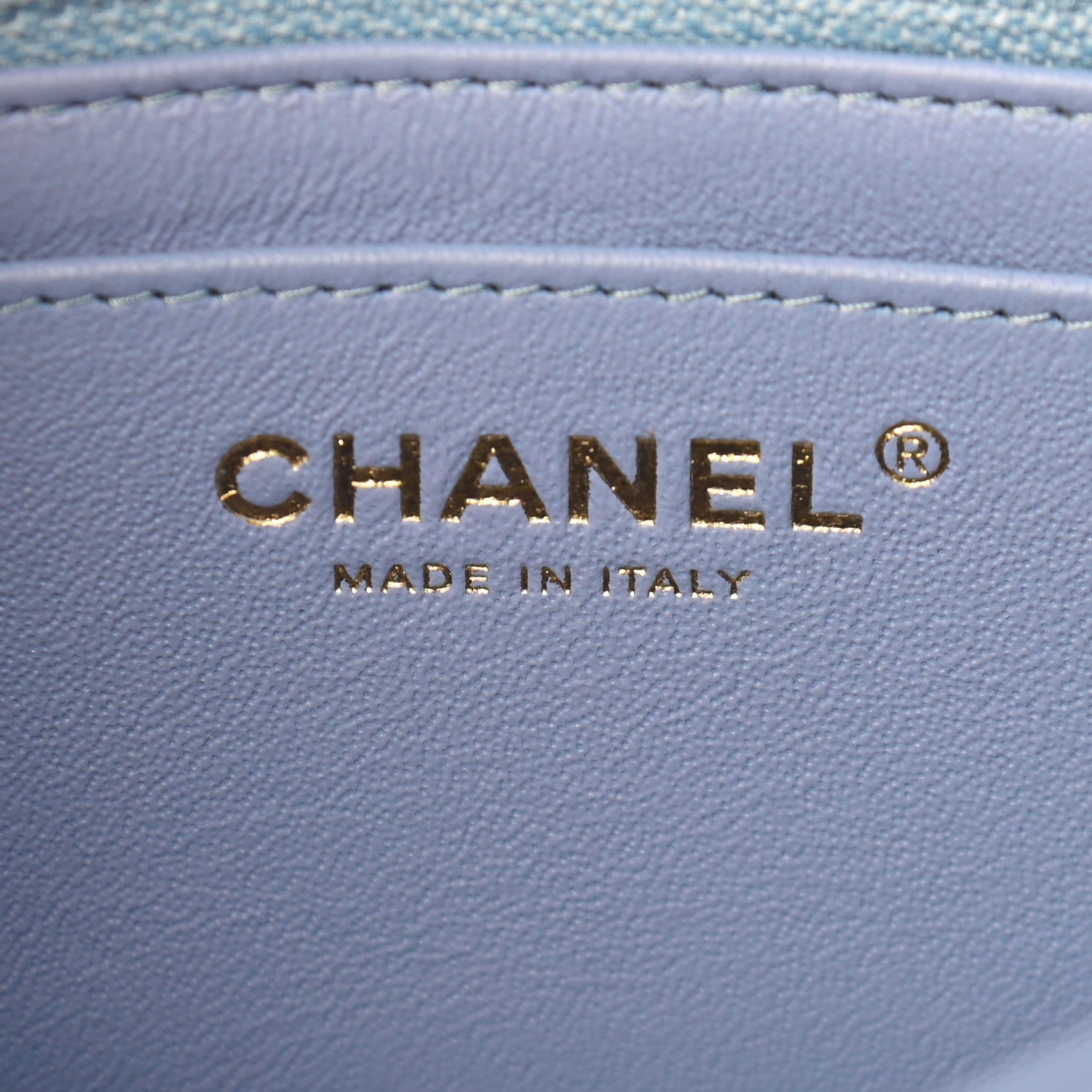 Chanel Lambskin Quilted Mini Rectangular Flap Light Blue 6 of 9