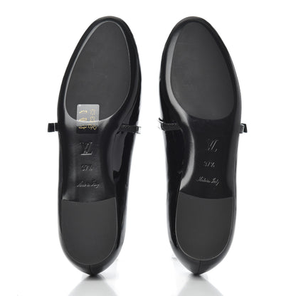 Louis Vuitton Patent Uniformes Ballet Flats 37.5 Black 5 of 10