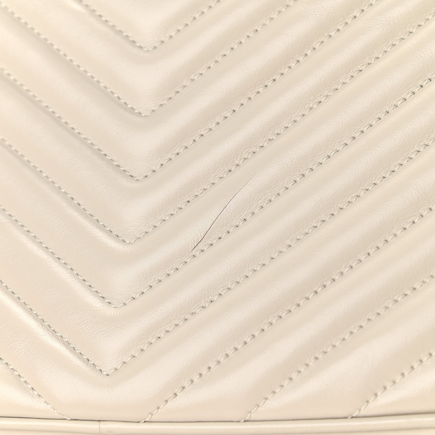 Calfskin Matelasse Monogram Lou Camera Bag Crema Soft