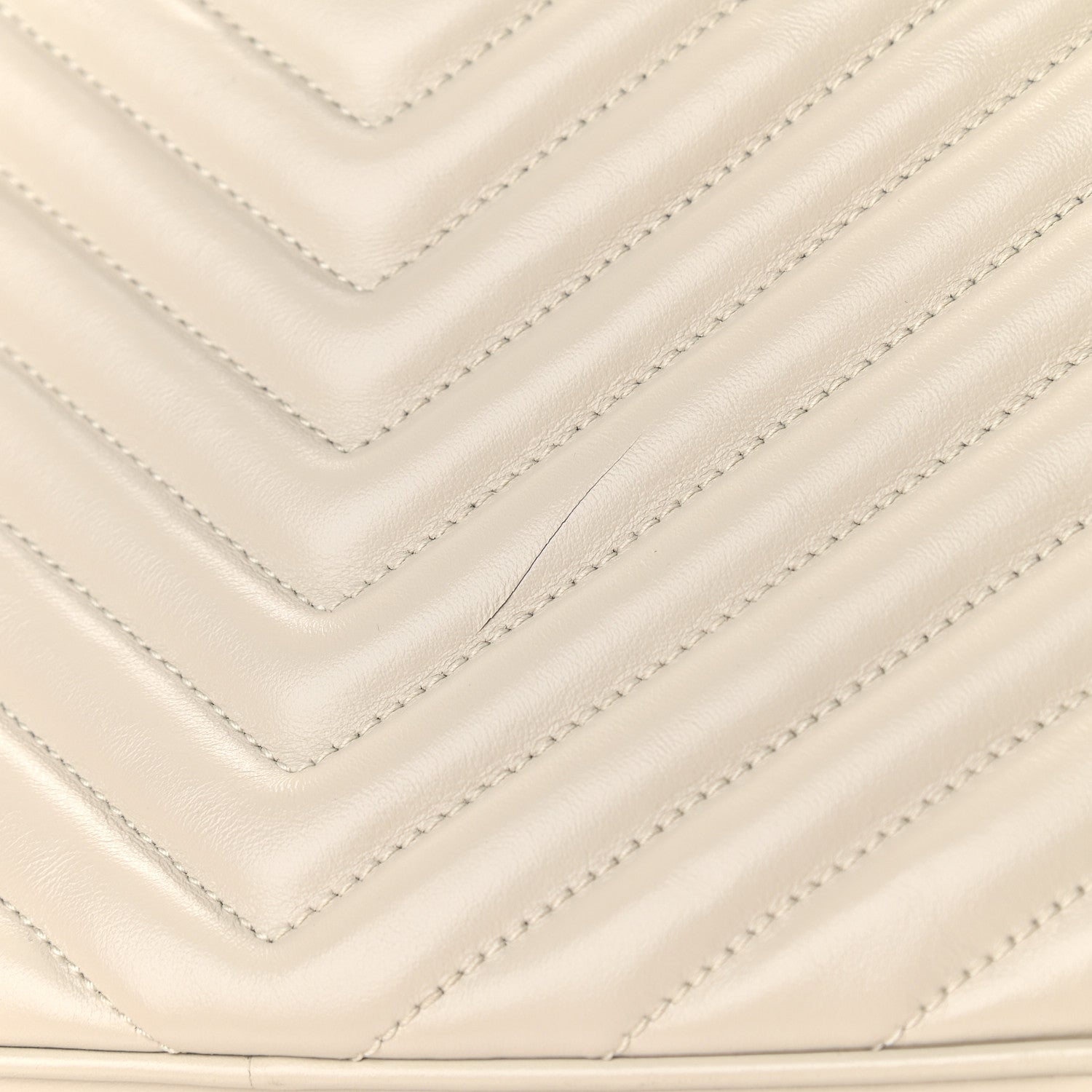 Saint Laurent Calfskin Matelasse Monogram Lou Camera Bag Crema Soft 10 of 10