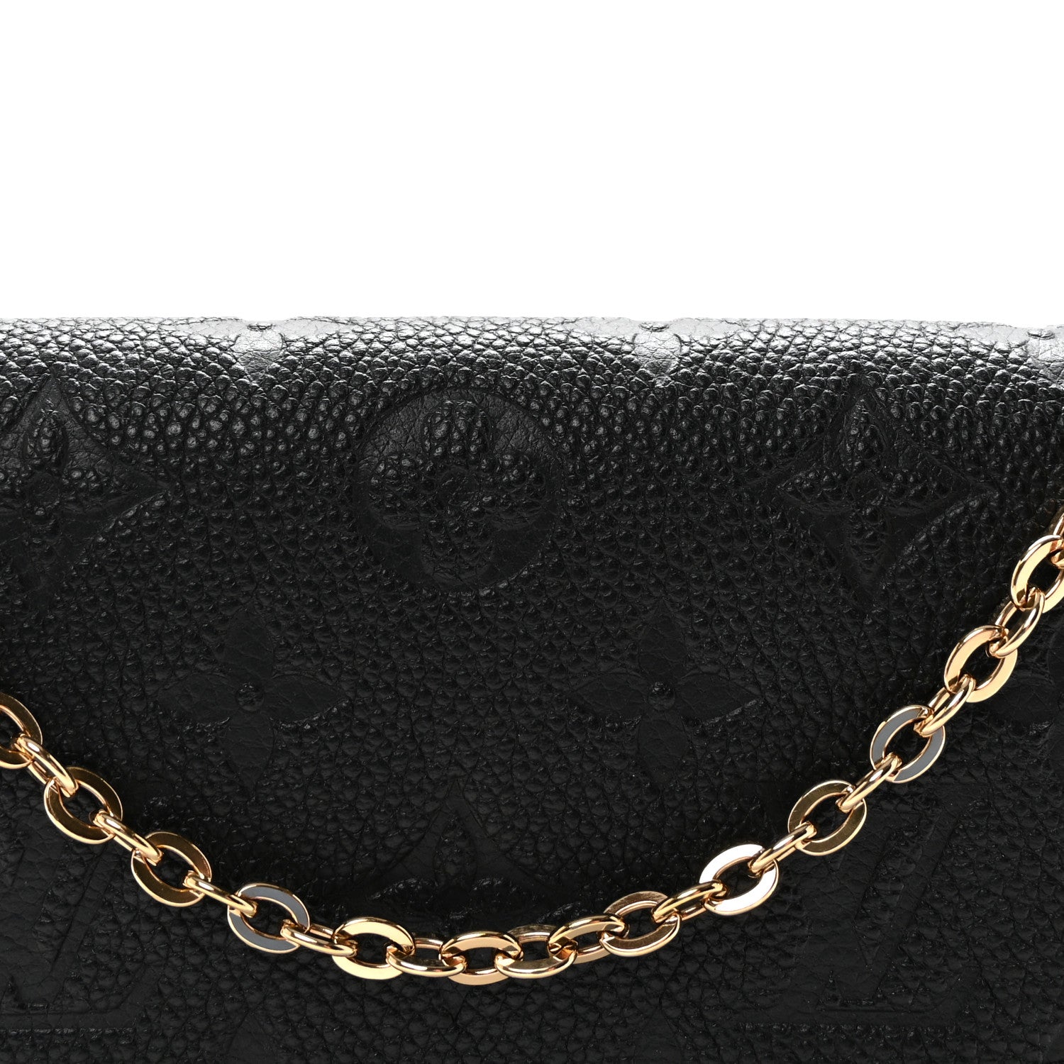 Louis Vuitton Empreinte Pochette Felicie Chain Wallet Black 8 of 11