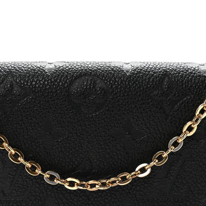 Louis Vuitton Empreinte Pochette Felicie Chain Wallet Black 8 of 11