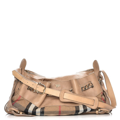 Burberry Grainy Calfskin House Check Margaret Bag Light Nude 1 of 15