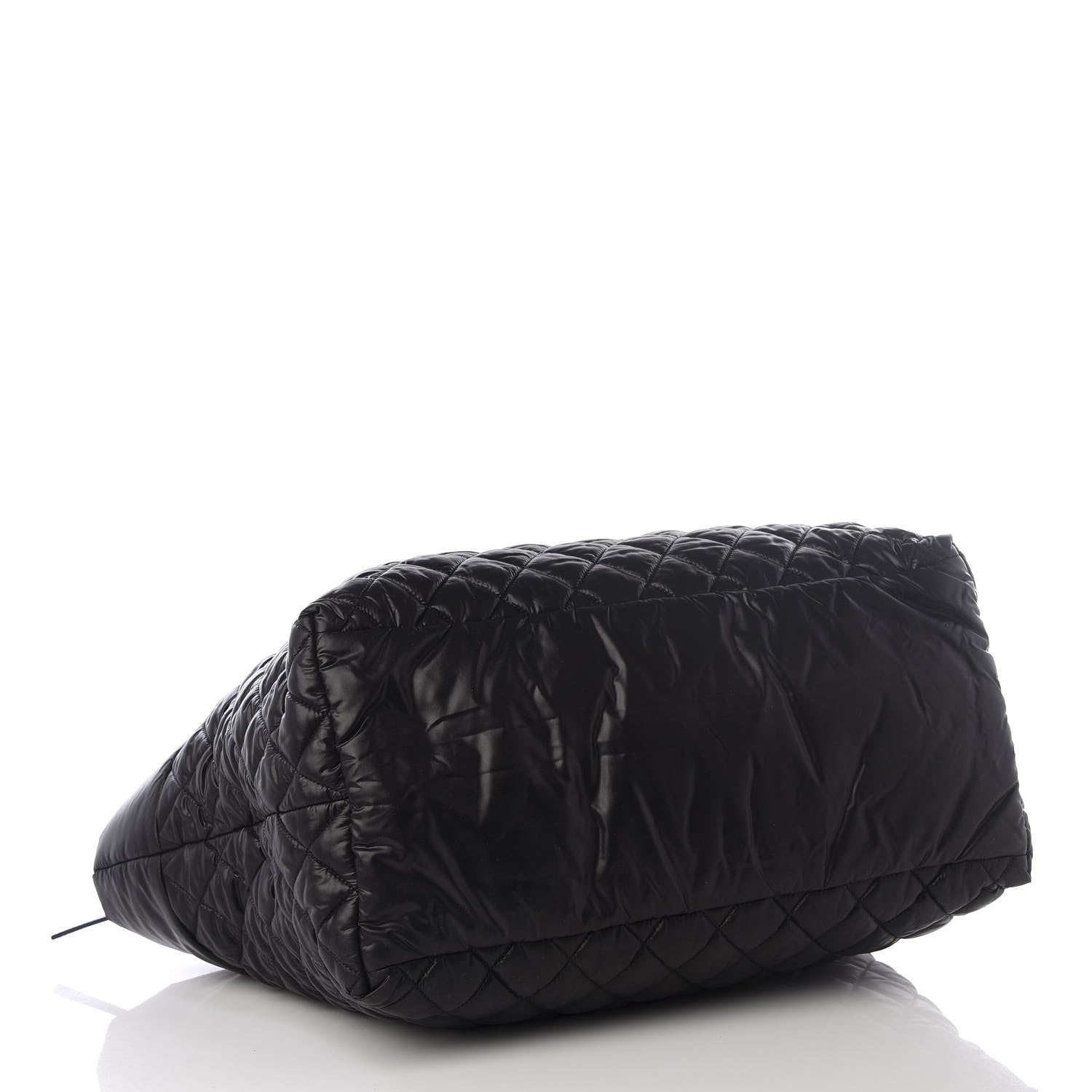 Chanel Nylon Quilted Large Coco Cocoon Tote Black 3 of 9