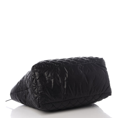 Chanel Nylon Quilted Large Coco Cocoon Tote Black 3 of 9