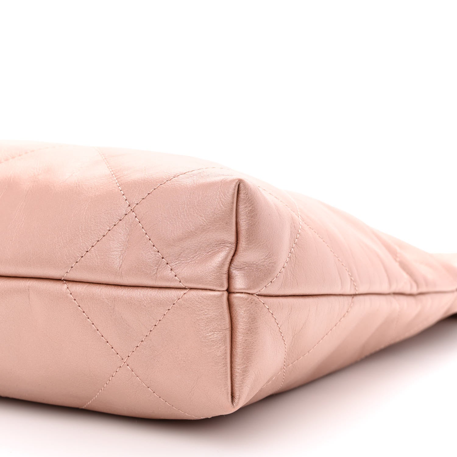 Chanel Metallic Calfskin Quilted Small Chanel 22 Pink 11 of 12