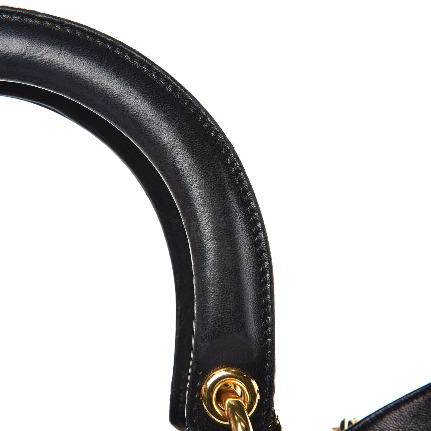 Christian Dior Lambskin Cannage Medium Lady Dior Black 15 of 17