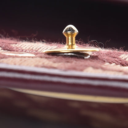 Christian Dior Monogram Chain Flap Burgundy 9 of 9