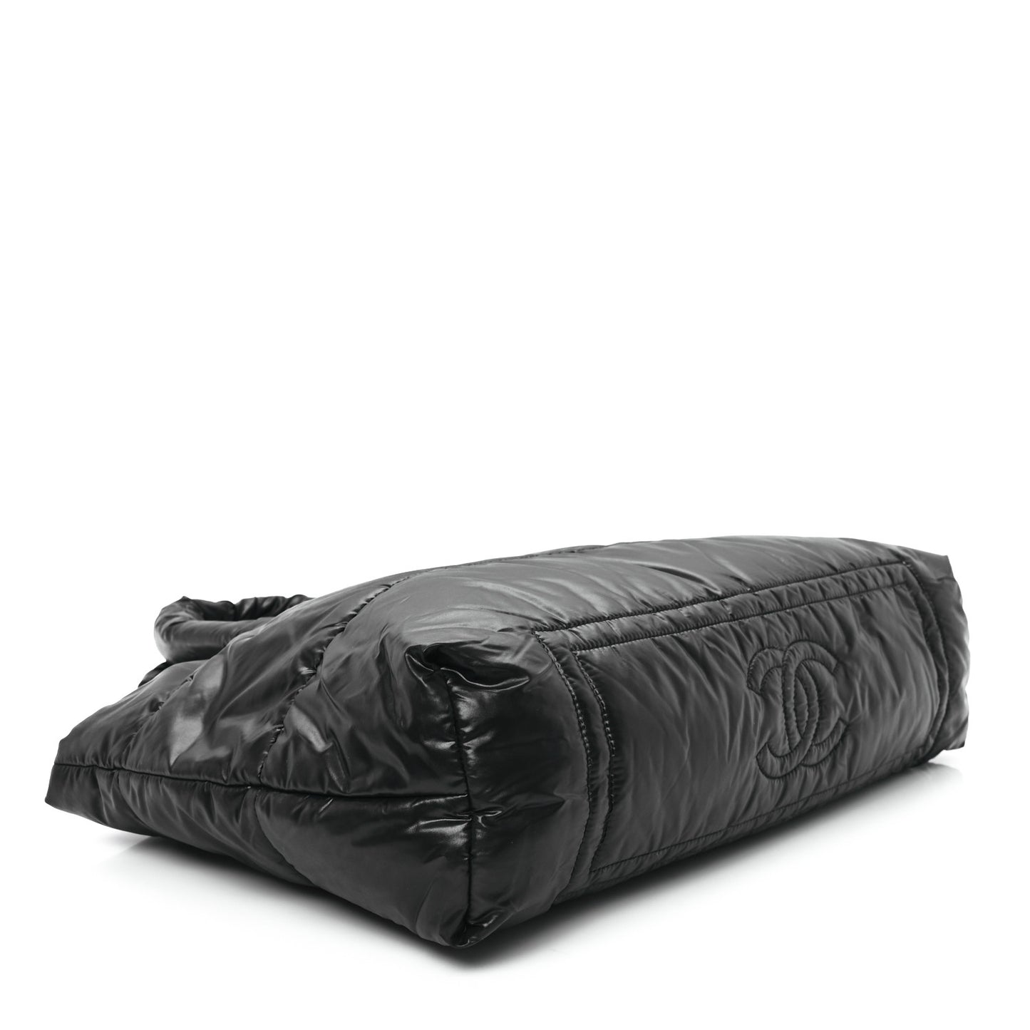 Nylon Coco Cocoon Large Reversible Tote Black