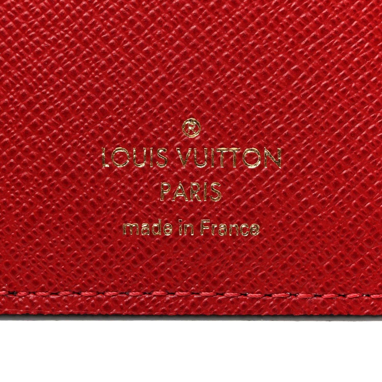 Louis Vuitton Damier Ebene Victorine Wallet Red 6 of 6