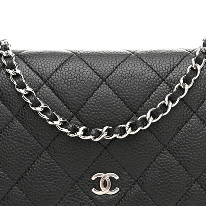 Chanel Caviar Quilted Wallet on Chain WOC Black 9 of 12