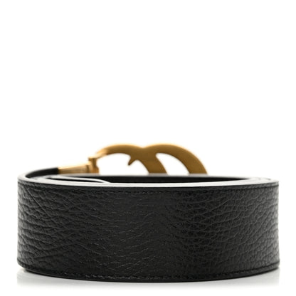 Gucci Calfskin Double G Reversible 37mm Belt 95 38 Black Cocoa 2 of 7