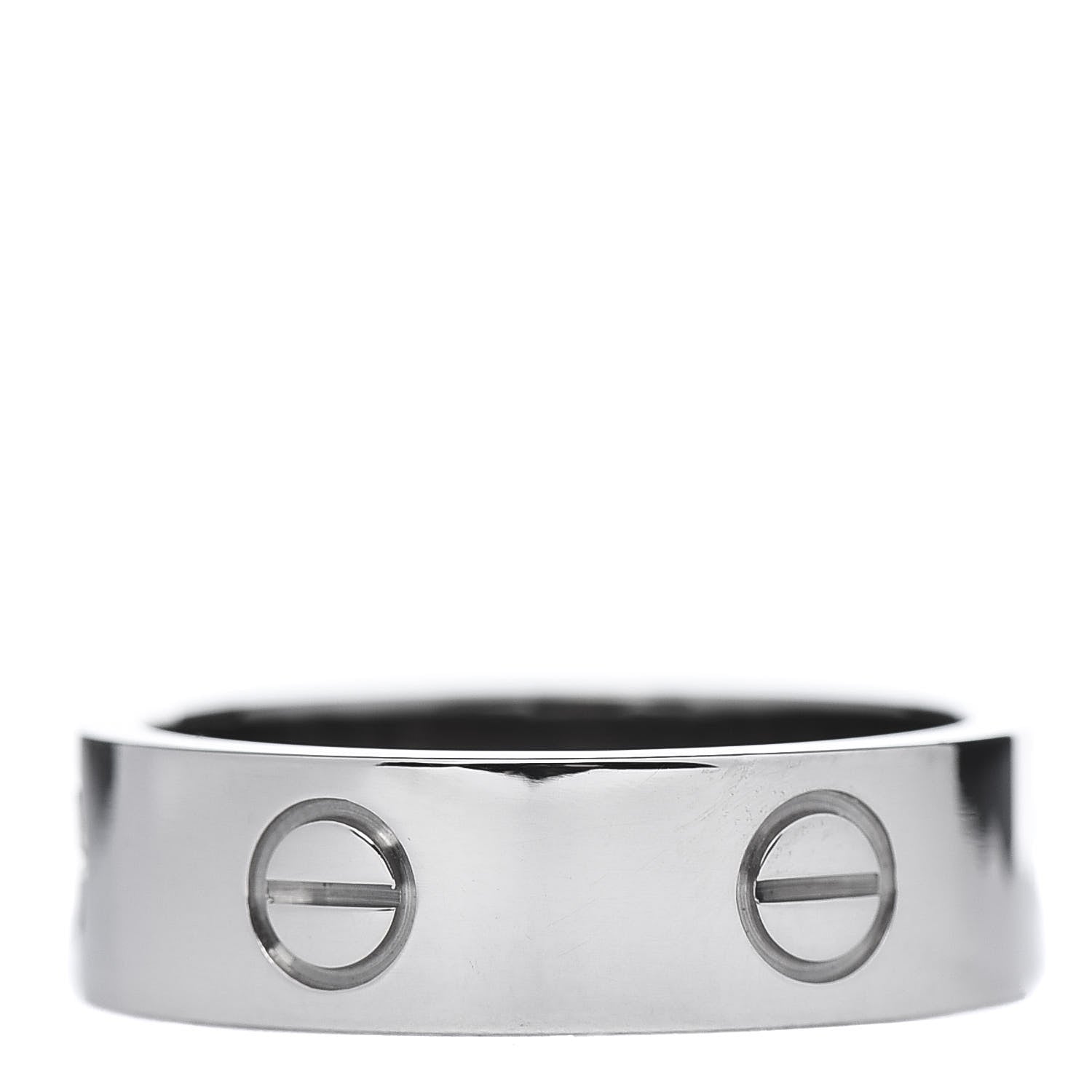 Cartier 18K White Gold 5.5mm LOVE Ring 57 8 3 of 4