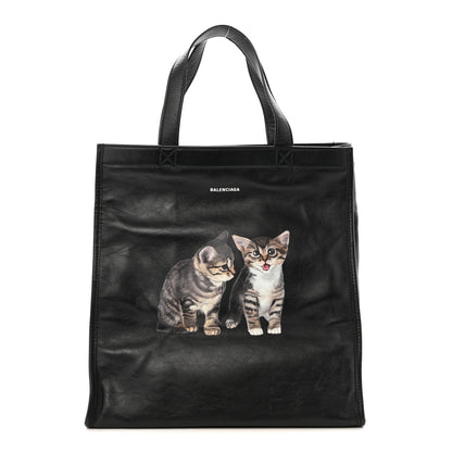 Balenciaga Calfskin Kittens Market Shopper Black 1 of 15