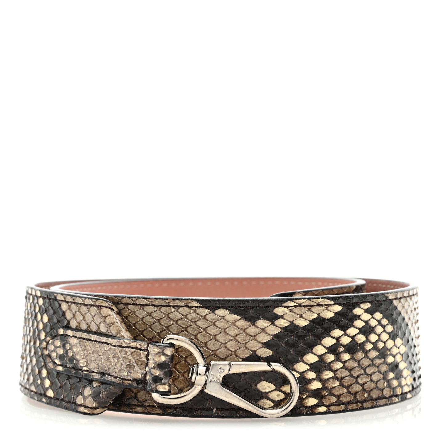 Snakeskin Bandouliere Shoulder Strap Natural