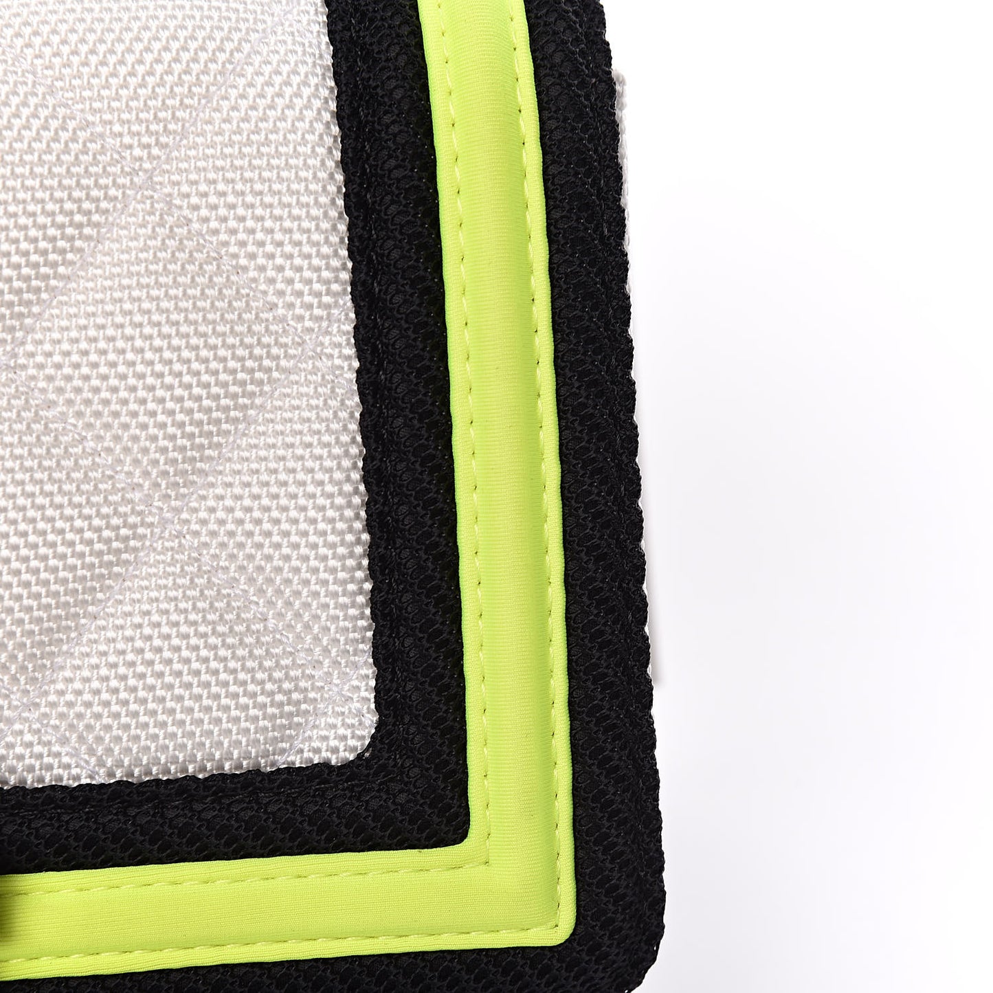 Canvas Quilted Small Fluo Boy Flap White Black Yellow