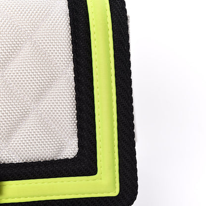 Chanel Canvas Quilted Small Fluo Boy Flap White Black Yellow 18 of 18