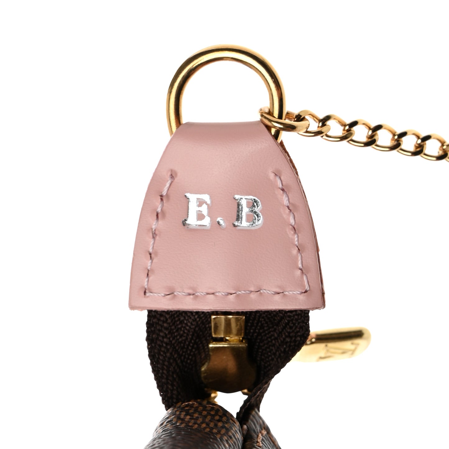 Damier Ebene 2020 Christmas Animation Big Wheel Mini Pochette Accessories Rose Ballerine