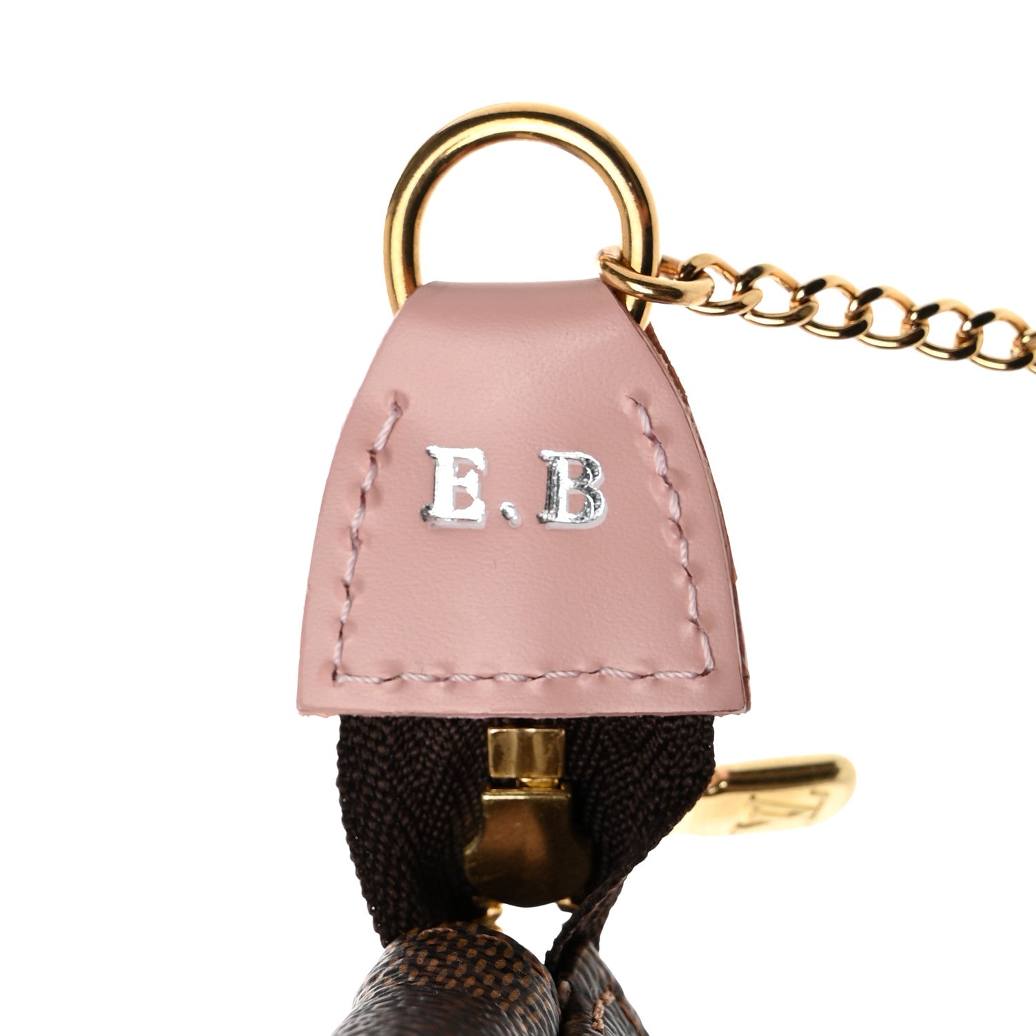Louis Vuitton Damier Ebene 2020 Christmas Animation Big Wheel Mini Pochette Accessories Rose Ballerine 8 of 9