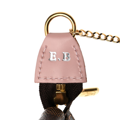 Louis Vuitton Damier Ebene 2020 Christmas Animation Big Wheel Mini Pochette Accessories Rose Ballerine 8 of 9