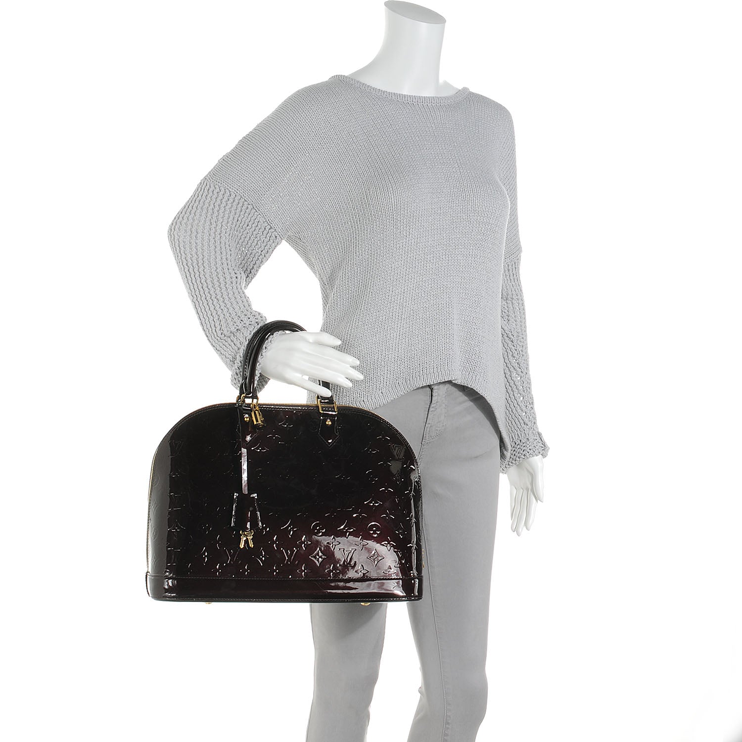 Louis Vuitton Vernis Alma GM Amarante 2 of 8