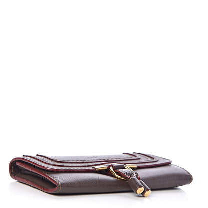 Chloe Calfskin Marcie Continental Flap Wallet Truffle 4 of 6