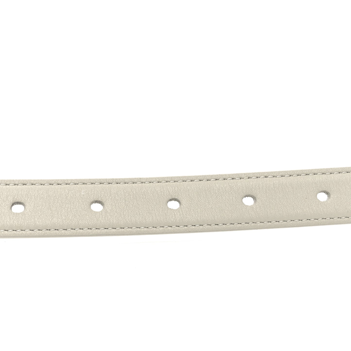 Smooth Calfskin Monogram Square Buckle Belt 75 30 Crema Soft