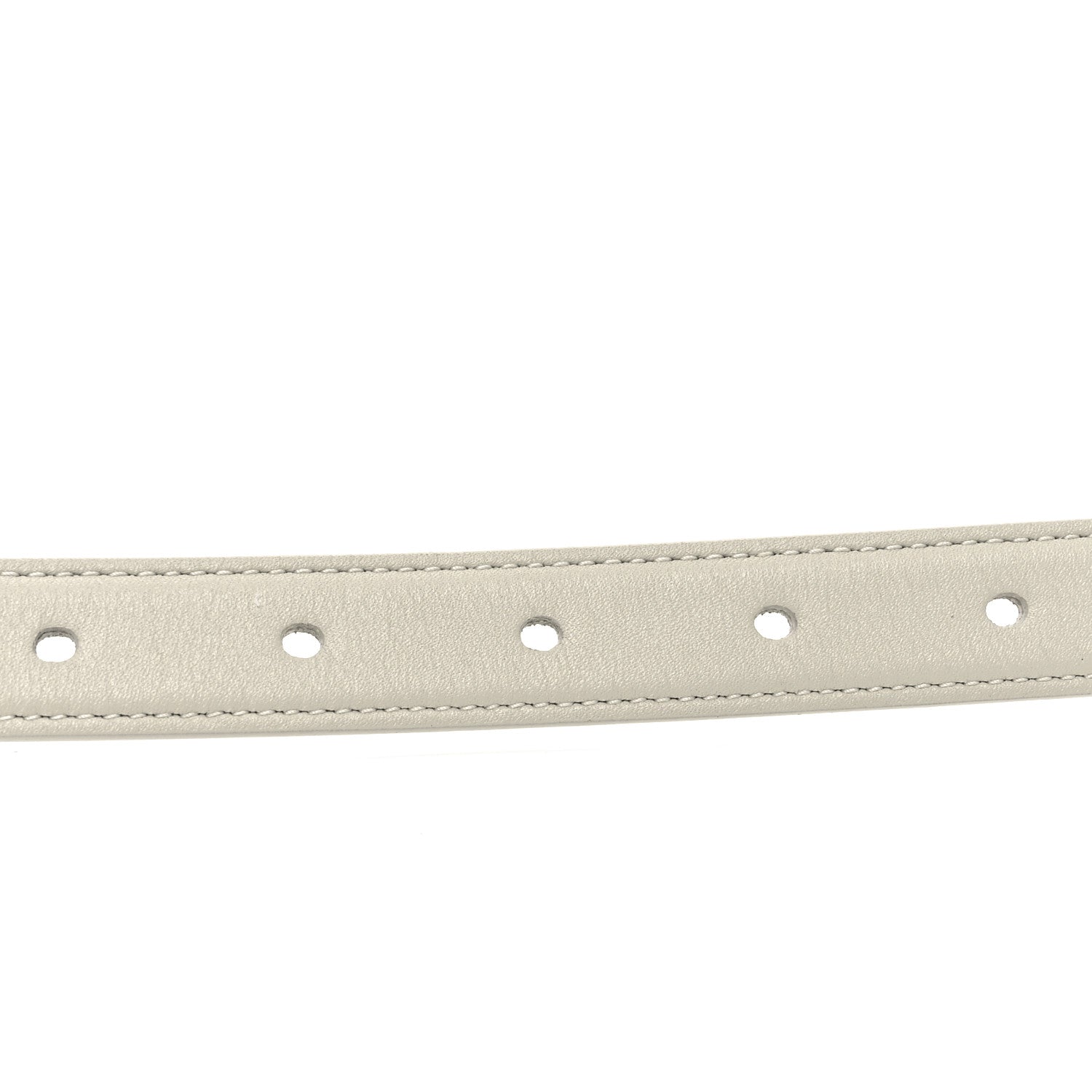 Saint Laurent Smooth Calfskin Monogram Square Buckle Belt 75 30 Crema Soft 3 of 5