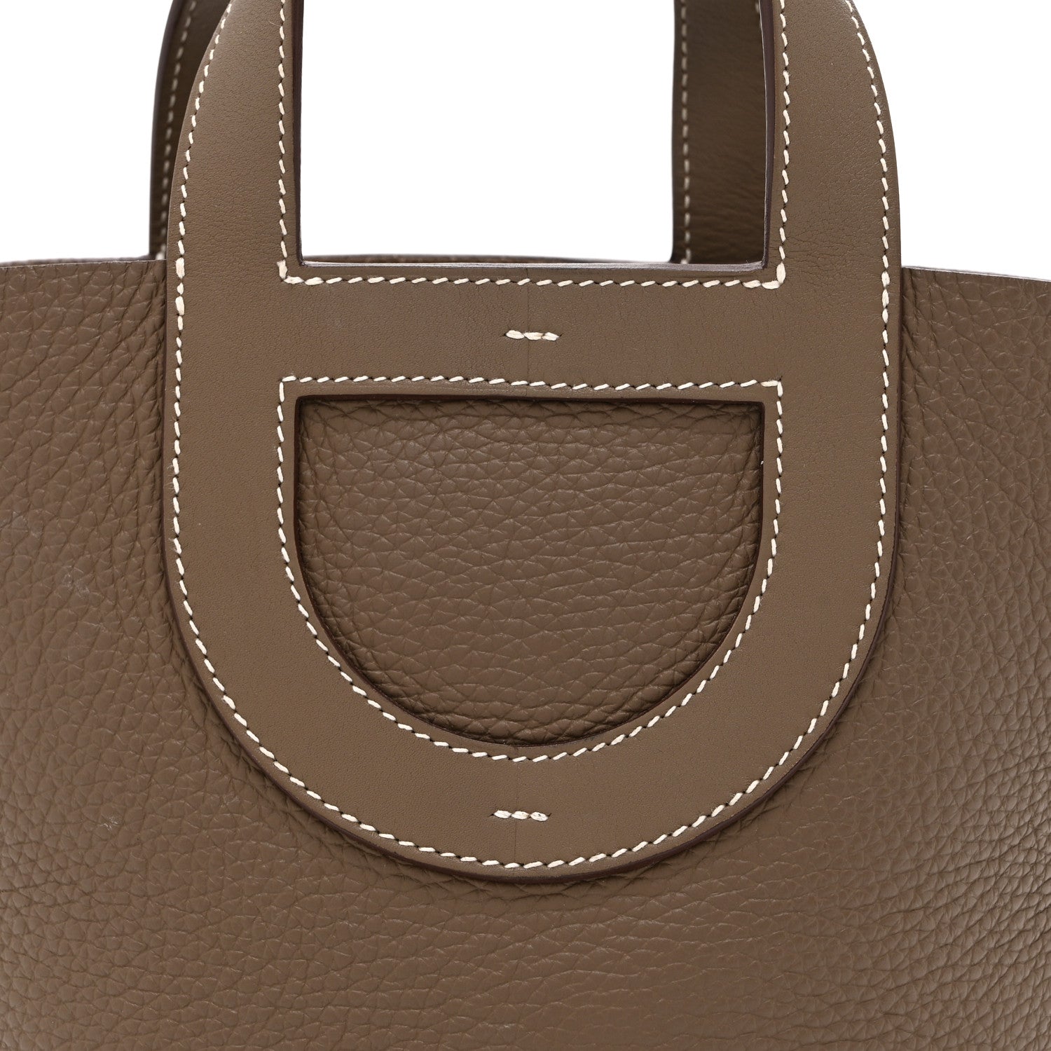 Hermes Taurillon Clemence Swift In-The-Loop 18 Bag Etoupe 8 of 10