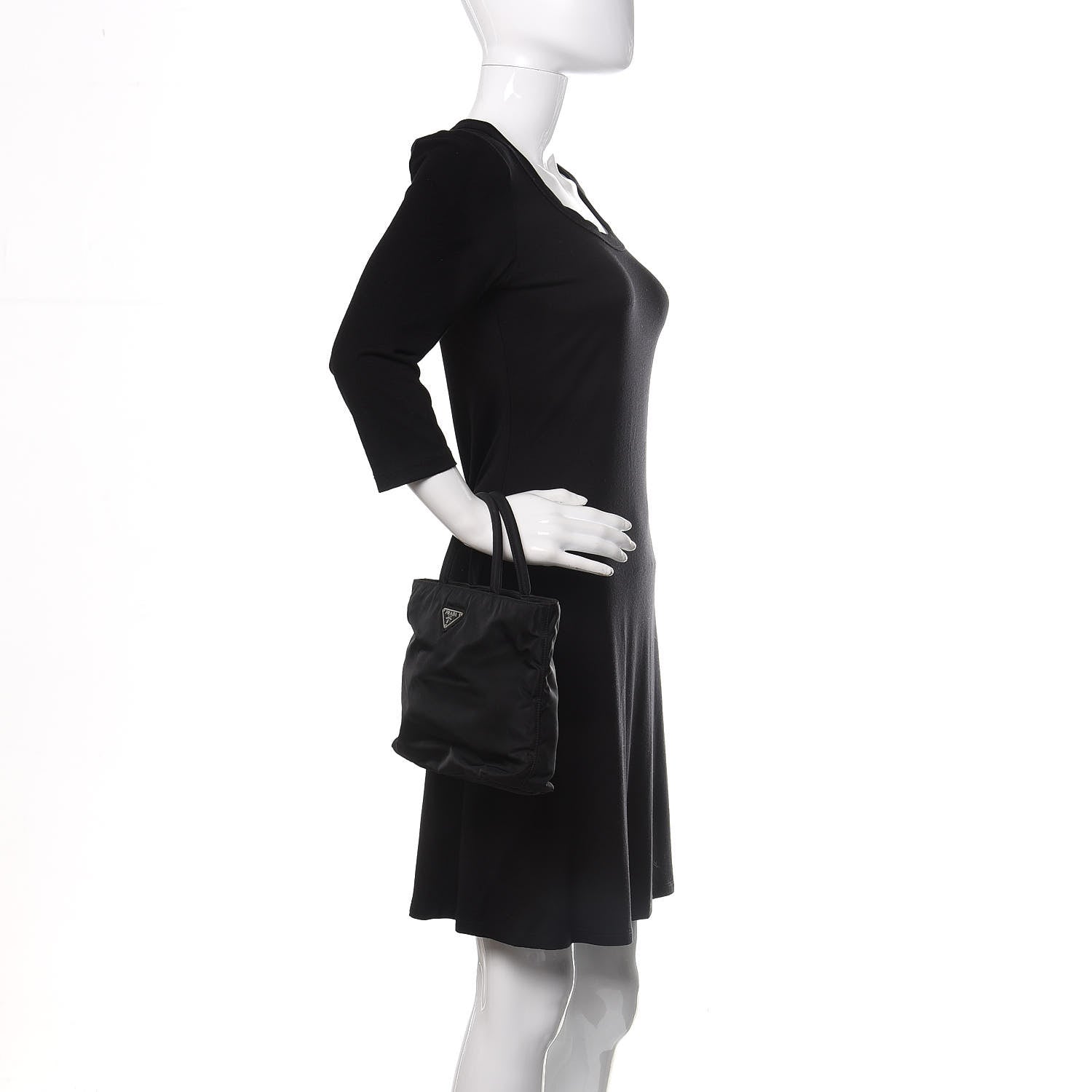Prada Tessuto Nylon Tote Black 2 of 9
