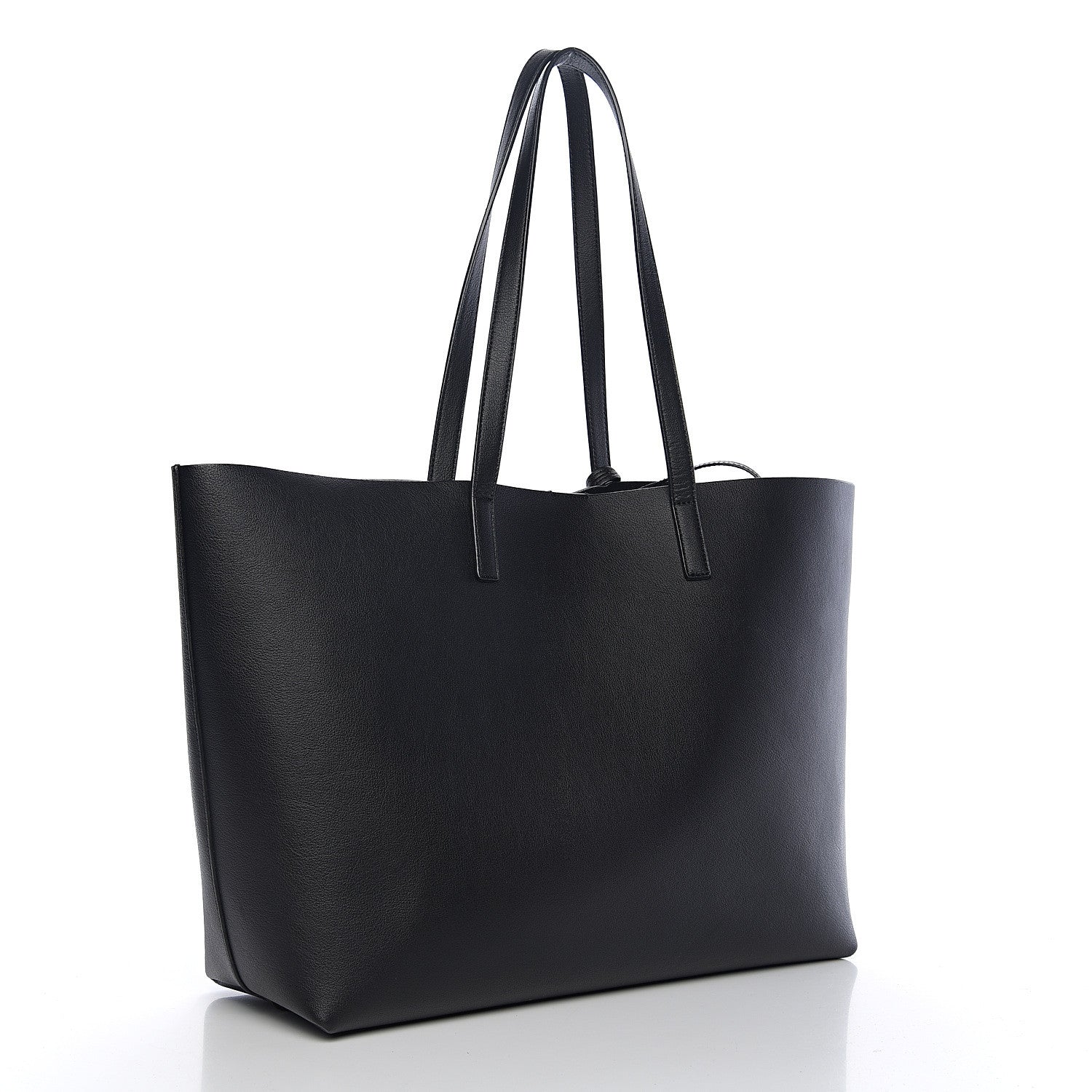 Saint Laurent Calfskin Large Shopping Tote Black 2 of 9