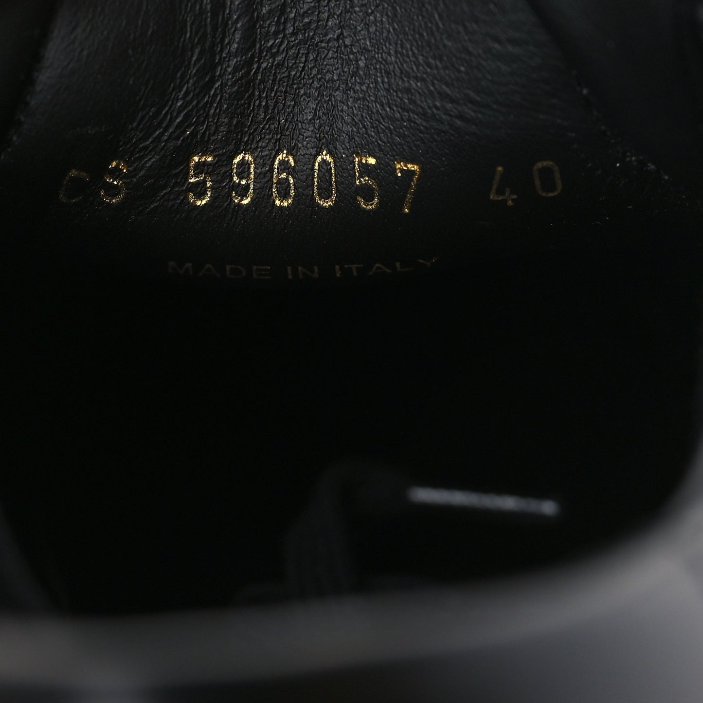 Calfskin Andy Low Top Sneakers 40 Black