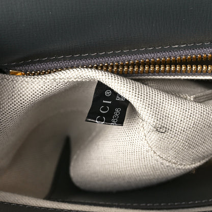 Gucci Azalea Calfskin Web Horsebit 1955 Shoulder Bag Graphite Grey 7 of 11