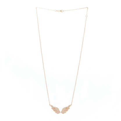 Anita Ko 18K Rose Gold Diamond Wing Necklace 2 of 3