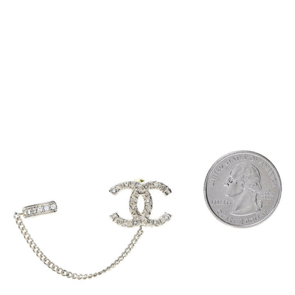 Chanel Crystal CC Cuff Single Earring Gold 2 of 5