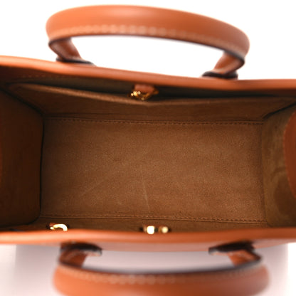 MCM Calfskin Mini Munchen Tote Cognac 5 of 9