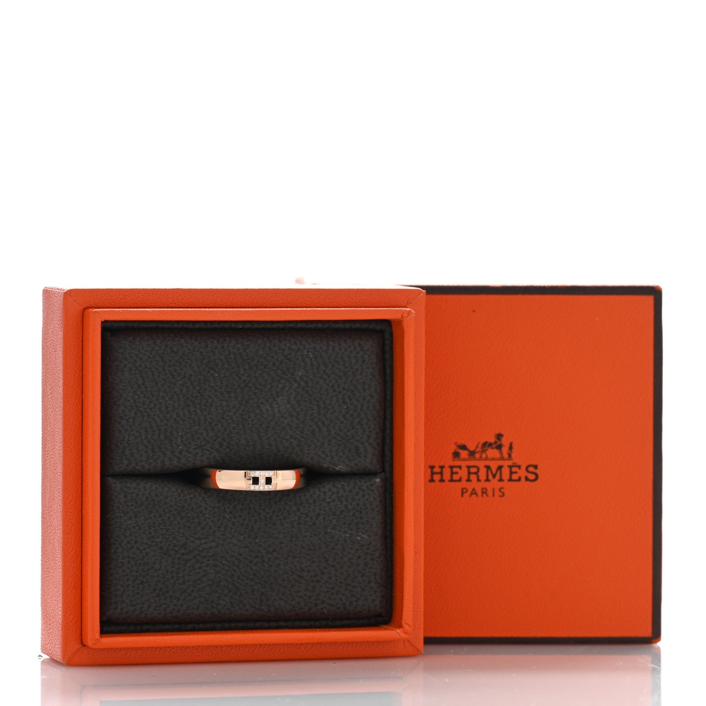 18K Rose Gold Diamond Ever Herakles Wedding Band Ring 56 7.75