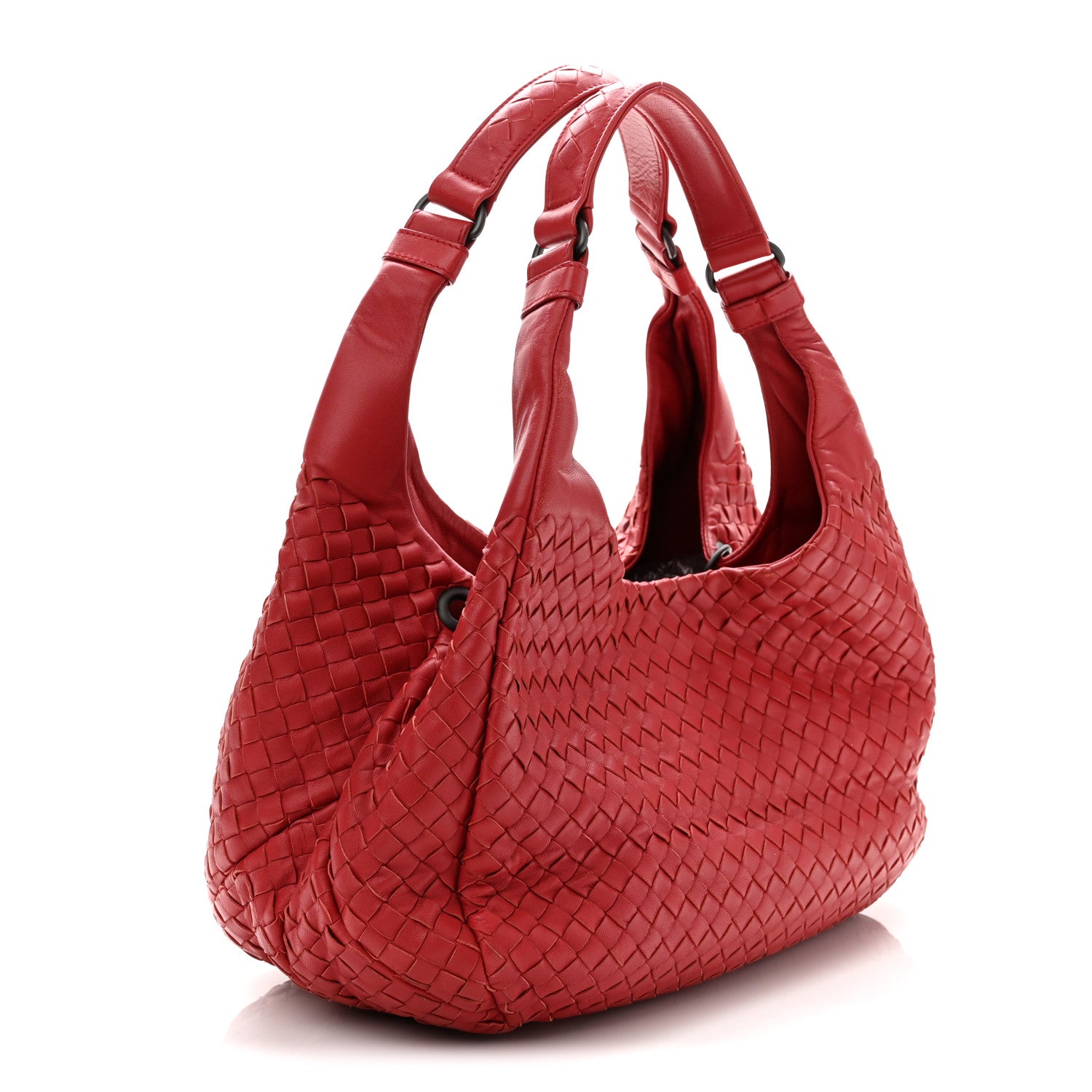 Bottega Veneta Nappa Intrecciato Medium Campana Hobo Red 4 of 11