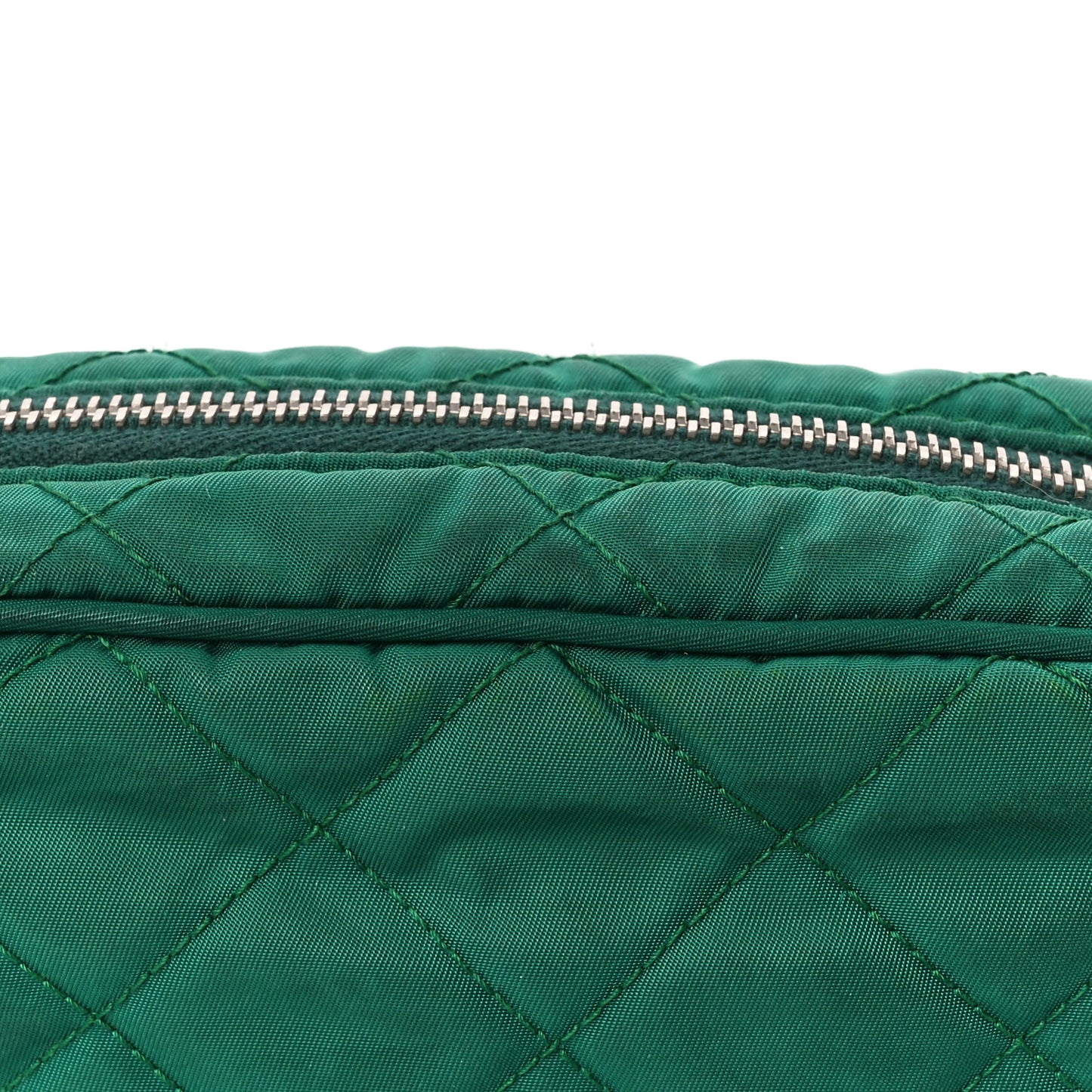 Nylon Tessuto Impuntu Quilted Crossbody Bag Oleandro