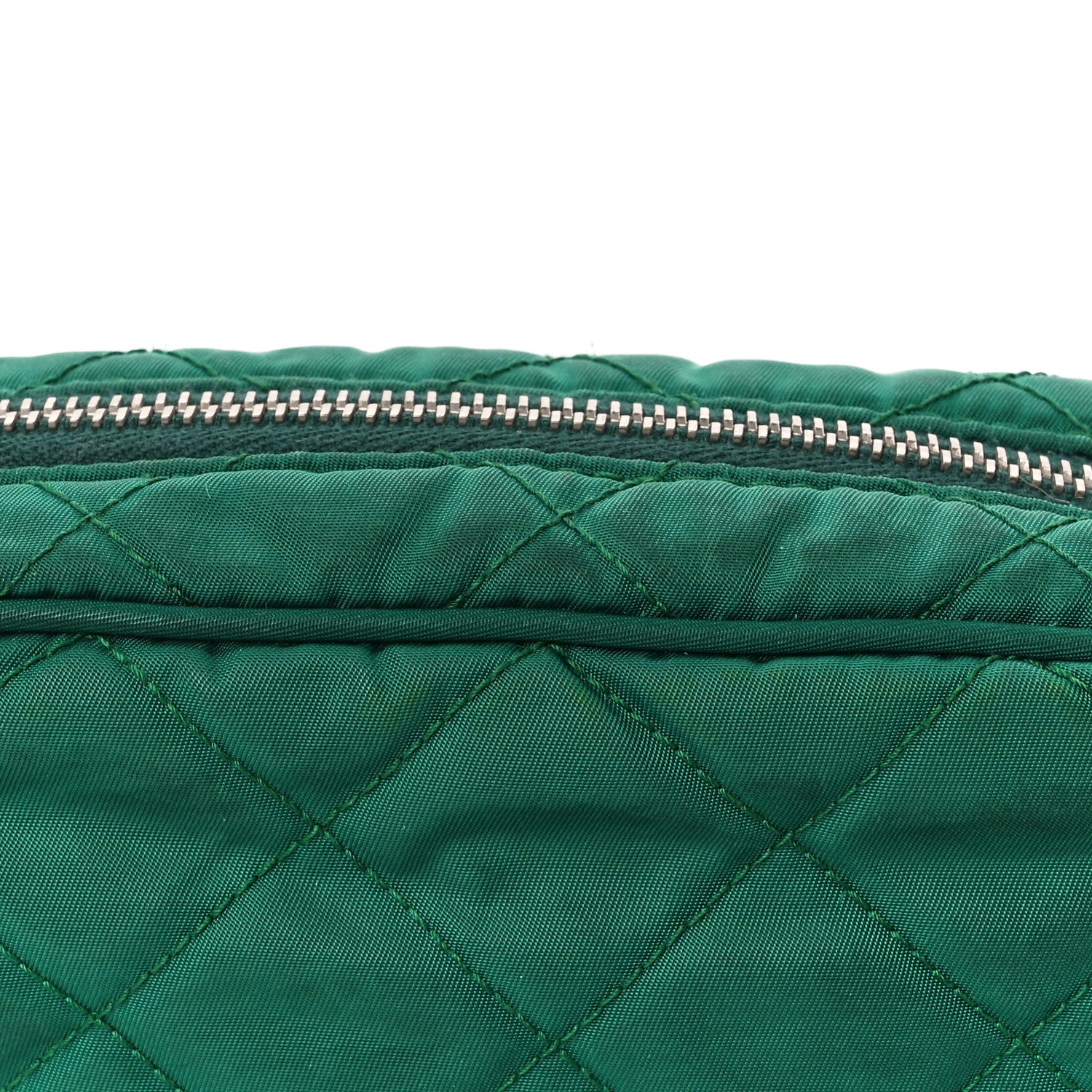 Prada Nylon Tessuto Impuntu Quilted Crossbody Bag Oleandro 13 of 14