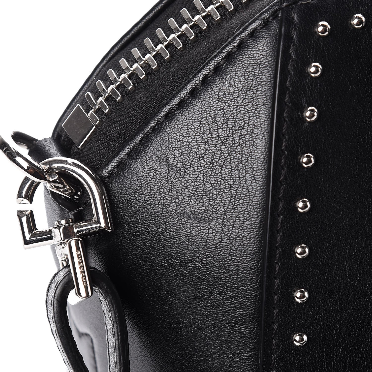 Givenchy Smooth Calfskin Mini Studded Antigona Black 8 of 17