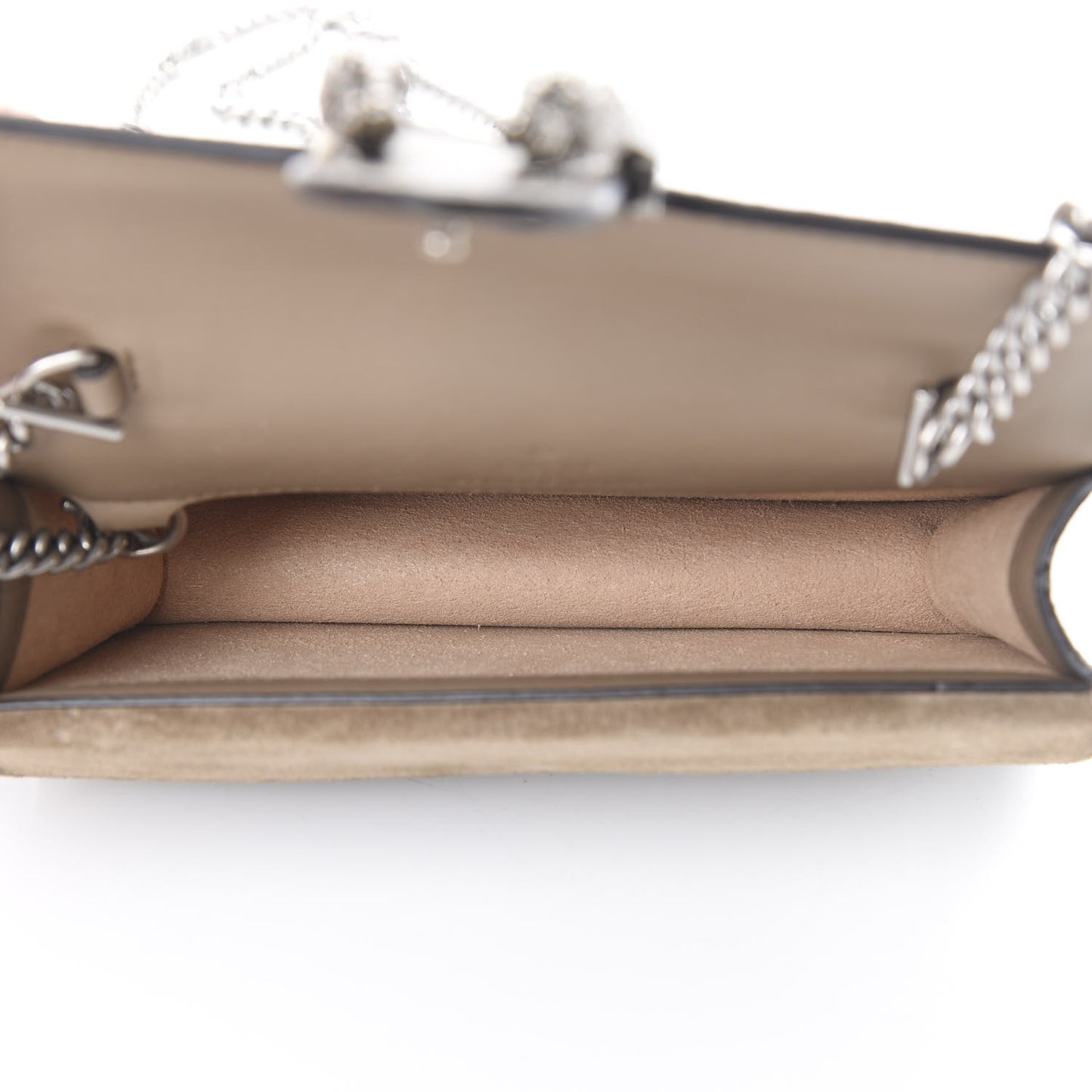GG Supreme Monogram Super Mini Dionysus Shoulder Bag Taupe