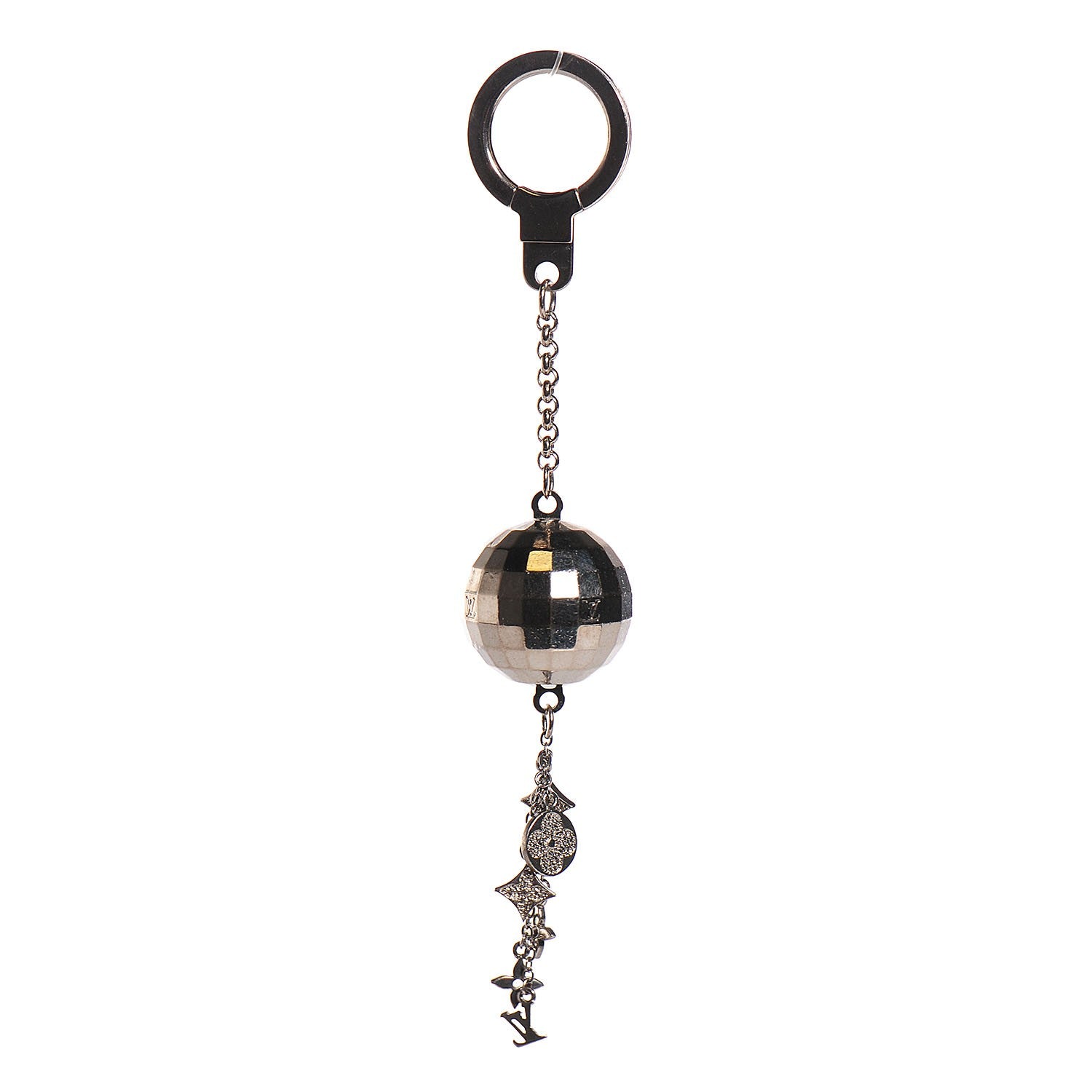 Louis Vuitton Disco Ball Key Ring Silver 3 of 6