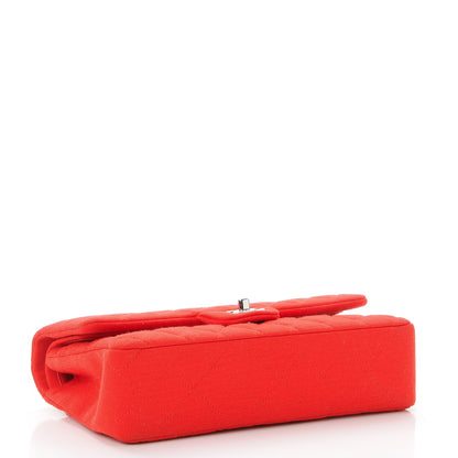 Chanel Jersey Quilted Medium Double Flap Red 4 of 9