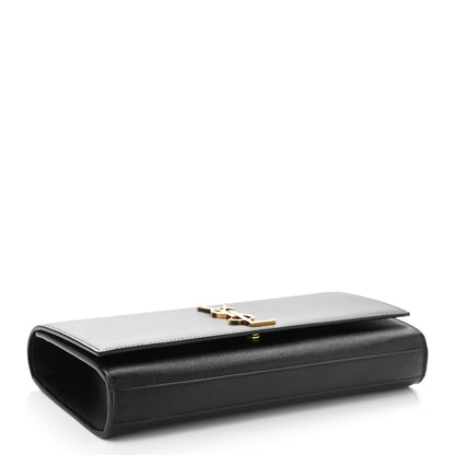 Saint Laurent Grain De Poudre Monogram Cassandre Clutch Black 4 of 8