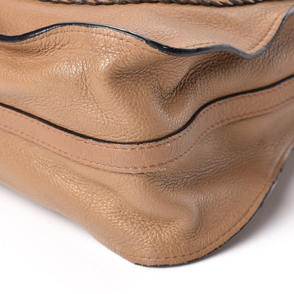 Chloe Calfskin Braided Medium Marcie Satchel Nut 10 of 12