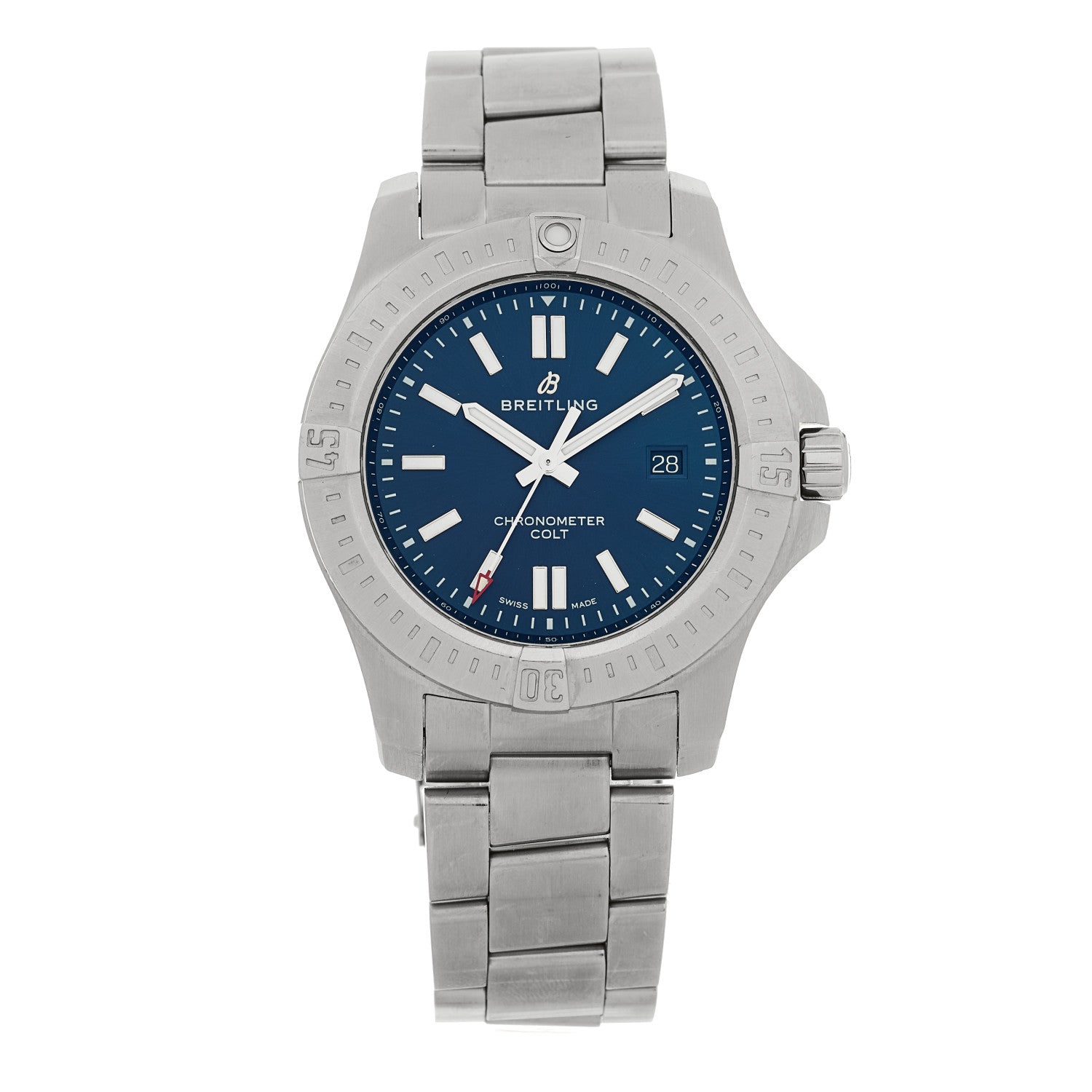 Breitling Stainless Steel 44mm Colt Chronometer Automatic Watch Blue A17388 1 of 5