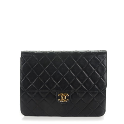 Chanel Lambskin Quilted Small Single Flap Black 1 of 9