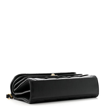 Chanel Calfskin Quilted Triple Flap Black 4 of 12